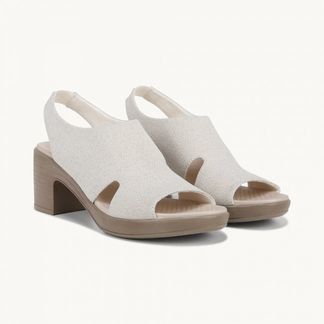 LifeStride Eden Sandal - White Fabric