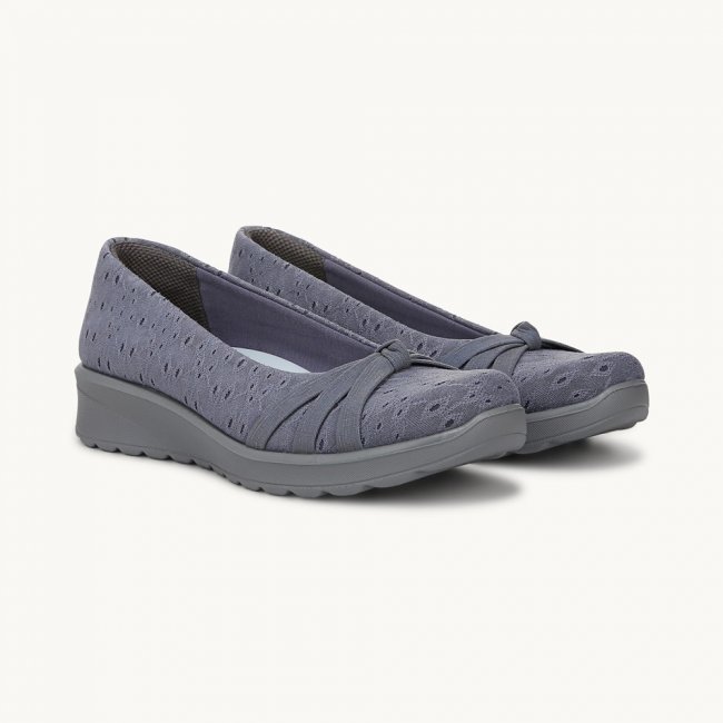 LifeStride Gem 2 Slip On - Blue Floral Dot Fabric