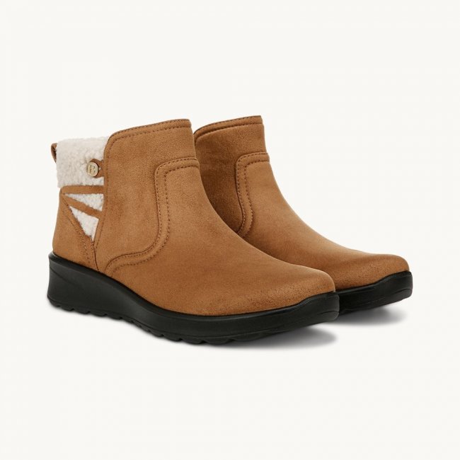 LifeStride Grand Cozy Shootie - Whiskey Tan Microfiber