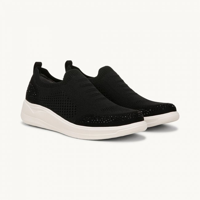 LifeStride Timeless Bright Sneaker - Black Knit Fabric