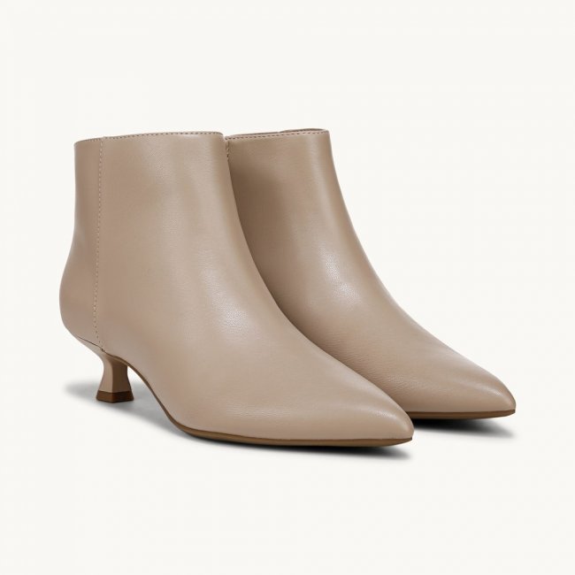 LifeStride Maya Ankle Bootie - Tender Taupe Faux Leather