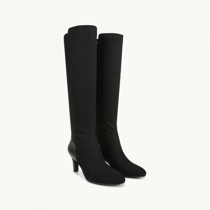 LifeStride Gracie Wide Calf Boot - Black Fabric