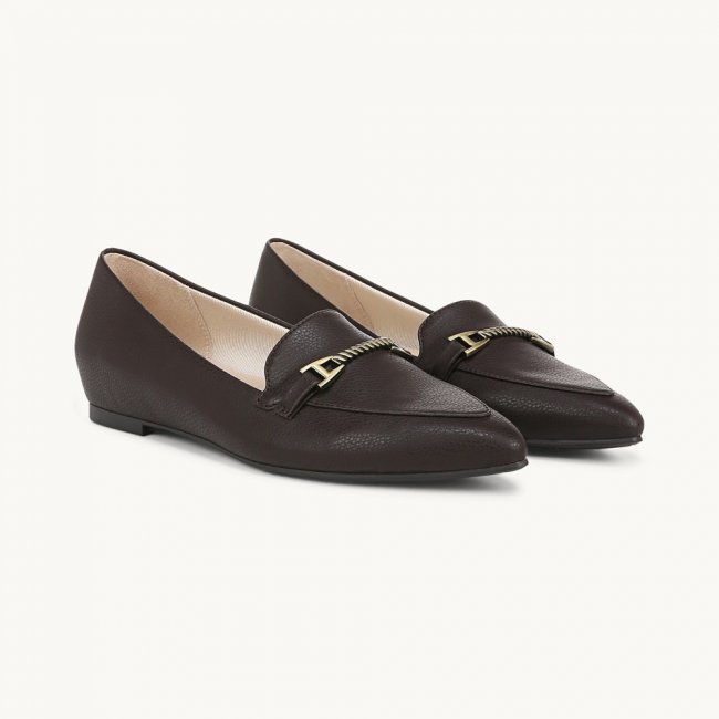 LifeStride Precious 2 Loafer - Dark Chocolate Brown Faux Leather