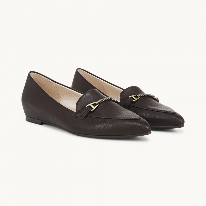 LifeStride Precious 2 Loafer - Dark Chocolate Brown Faux Leather