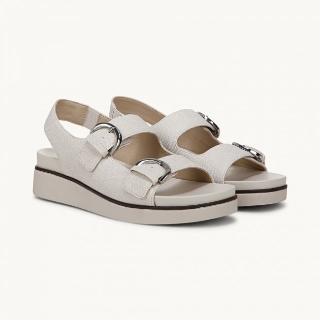 LifeStride Goodie Slingback Sandal - Bone Faux Leather