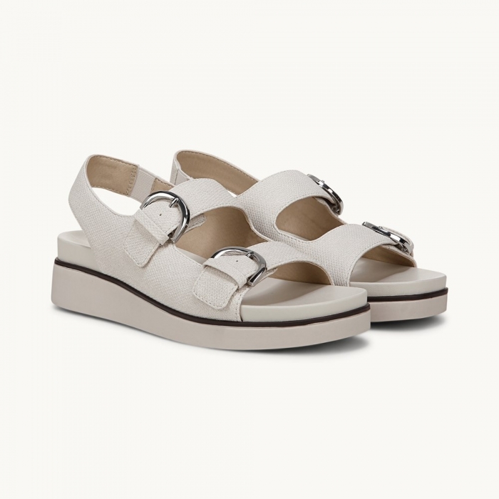 LifeStride Goodie Slingback Sandal - Bone Faux Leather
