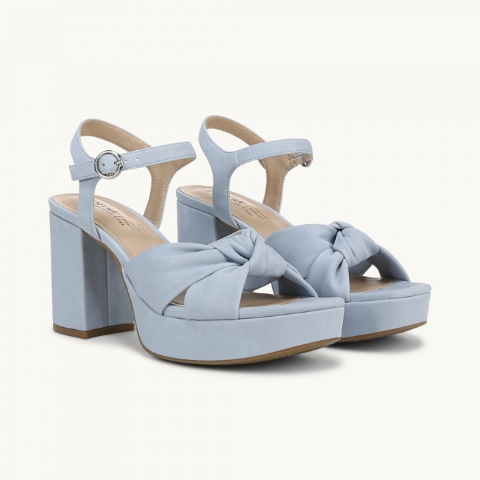 LifeStride August Dress Sandal - Blue Faux Leather