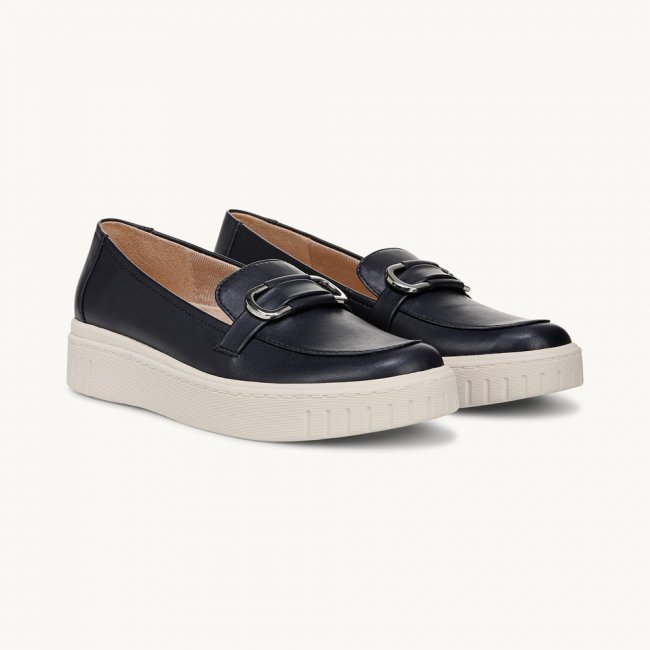 LifeStride Geneva Bit Loafer - Lux Navy Faux Leather