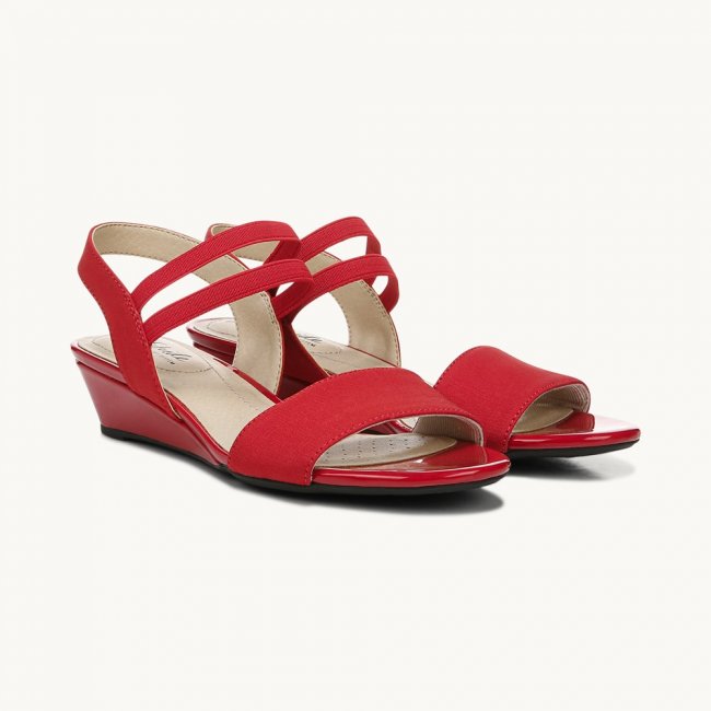 LifeStride Yolo Sandal - Red Fabric