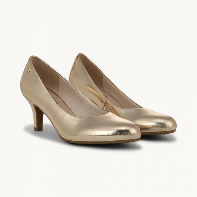 LifeStride Parigi Pump - Gold Faux Leather
