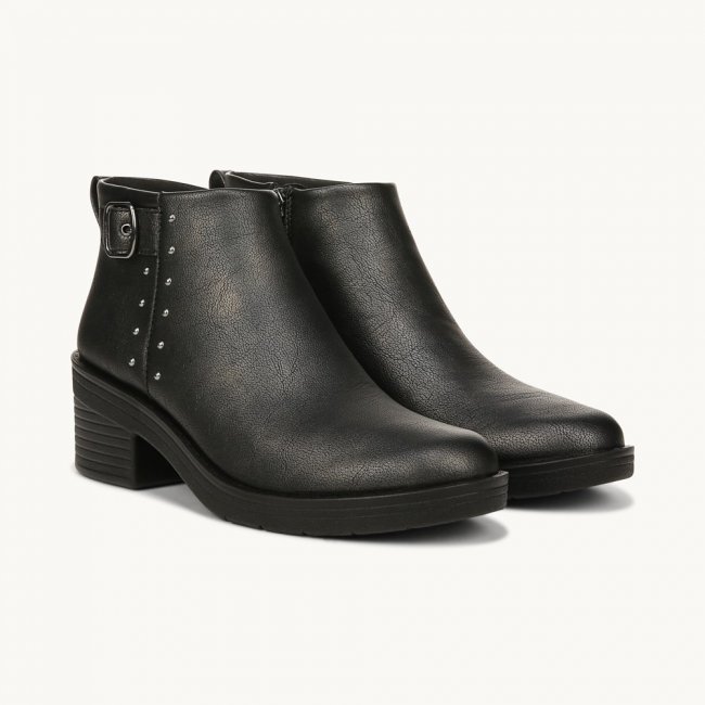 LifeStride Other Half Ankle Bootie - Black Fabric