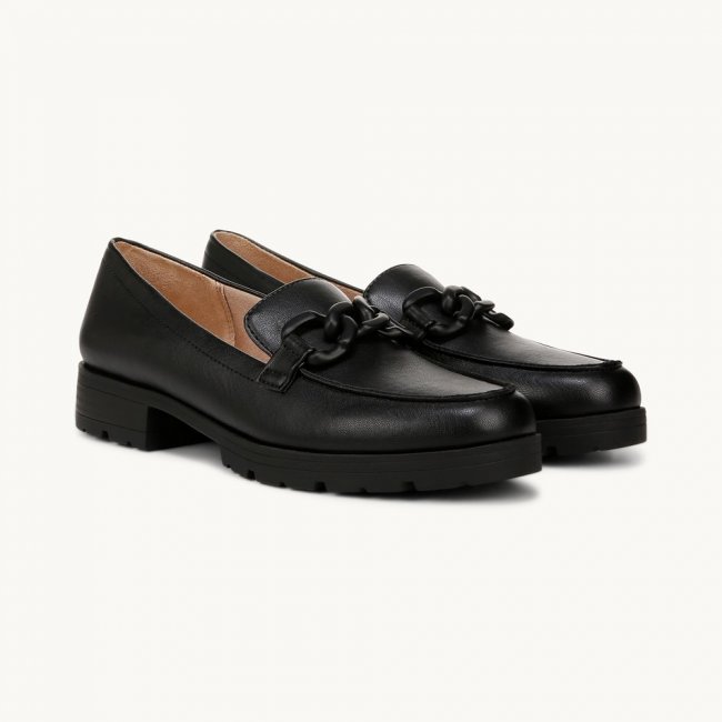 LifeStride London 2 Loafer - Black Faux Leather