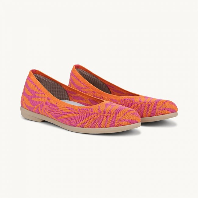 LifeStride Kit 2 Ballet Flat - Paradise Pink Knit Fabric