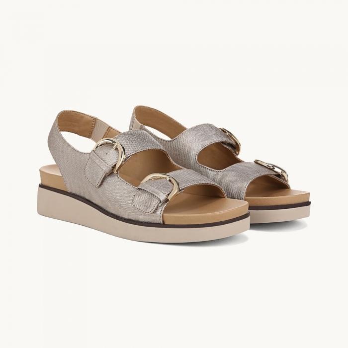 LifeStride Goodie Slingback Sandal - Bronze Faux Leather