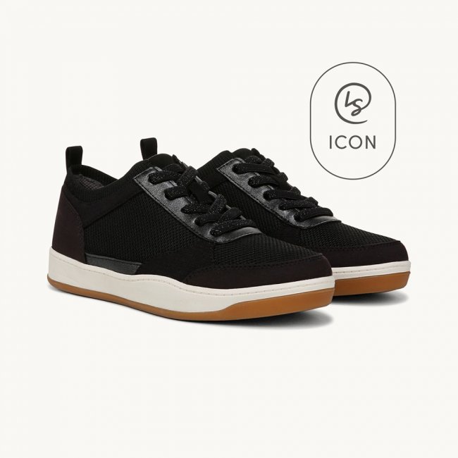 LifeStride Dynamic Slip On Sneaker - Black Fabric