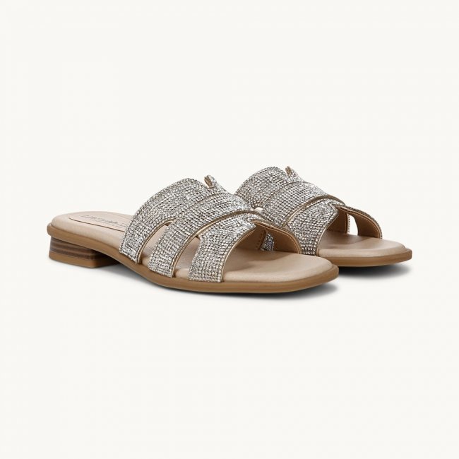 LifeStride Royalty Bling Sandal - Gold Faux Leather