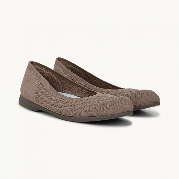 LifeStride Khloe Slip On - Latte Cable Knit