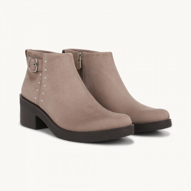 LifeStride Other Half Ankle Bootie - Latte Fabric