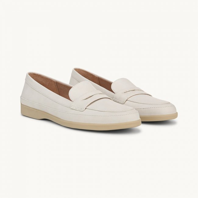 LifeStride Malta Loafer - Cloud White Faux Leather
