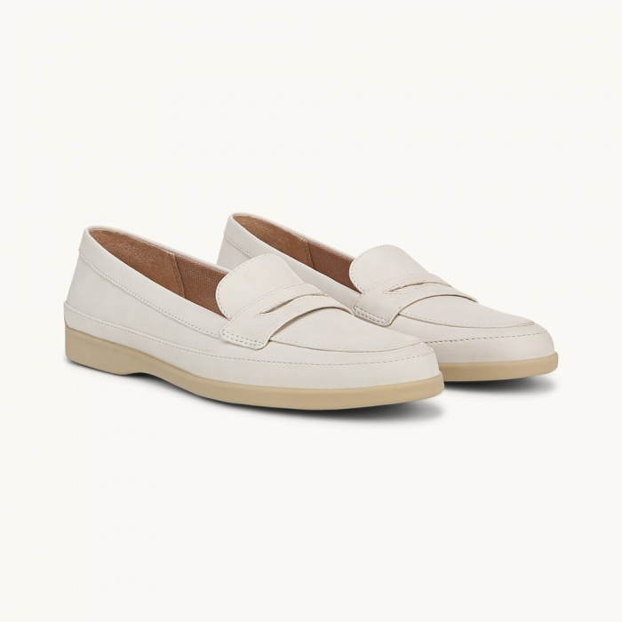 LifeStride Malta Loafer - Cloud White Faux Leather