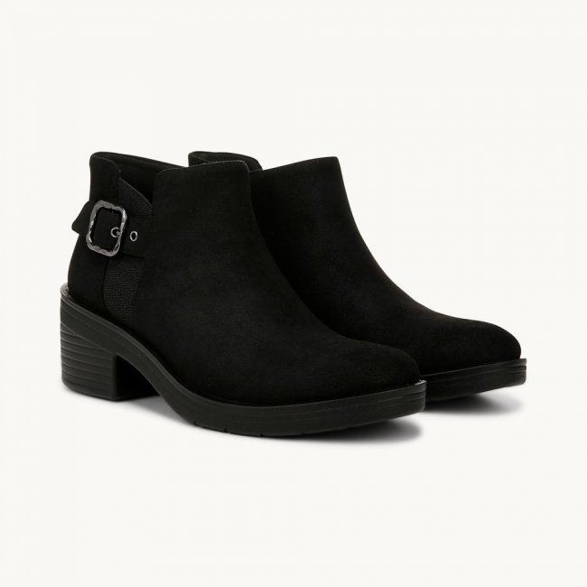 LifeStride Oasis Ankle Bootie - Black Fabric