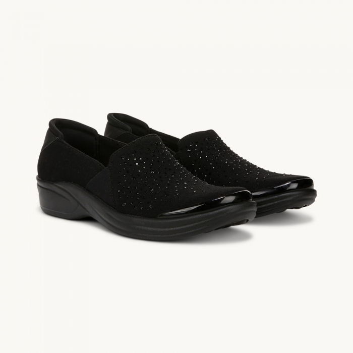 LifeStride Poppyseed Slip On - Black Rhinestone