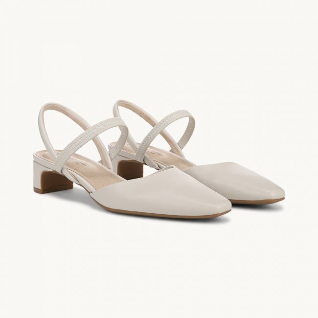 LifeStride Lainey Strappy Sandal - Bone Faux Leather