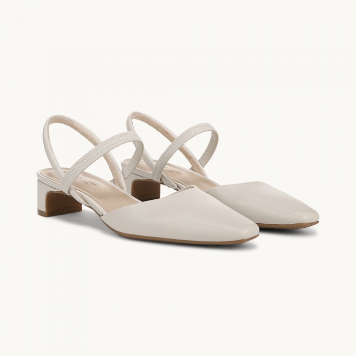 LifeStride Lainey Strappy Sandal - Bone Faux Leather