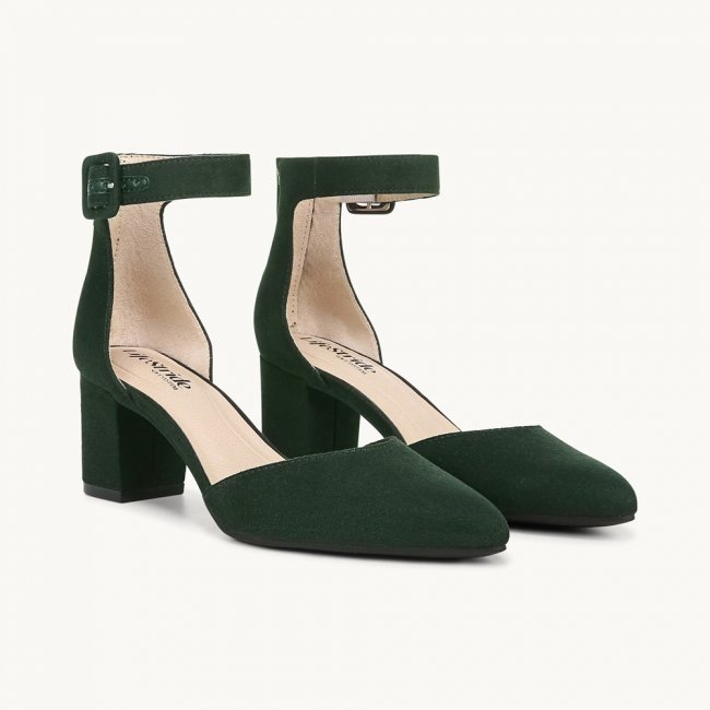 LifeStride Admire Dress Sandal - Tartan Green Fabric