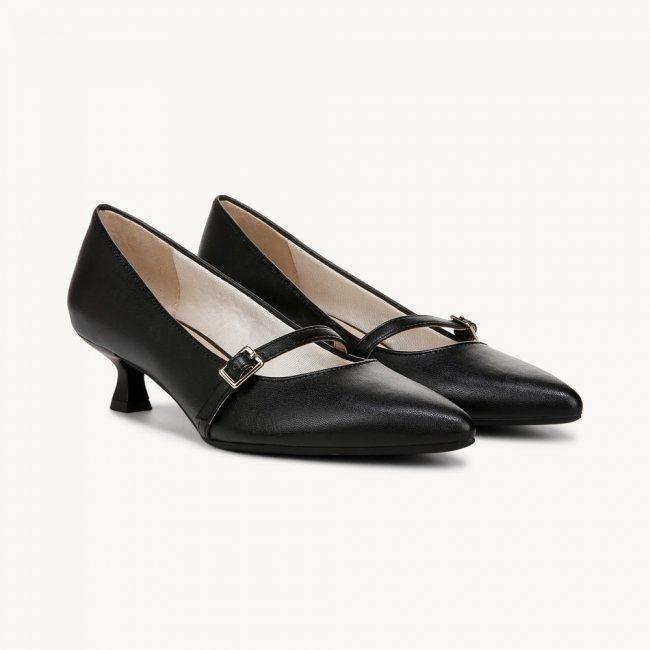 LifeStride Madelyn Mary Jane Pump - Black Faux Leather