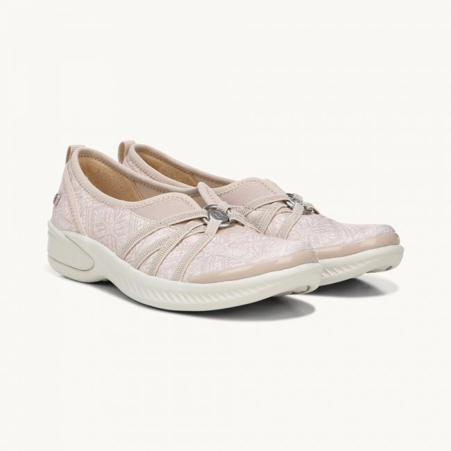 LifeStride Niche Slip On - Beige Batik Fabric
