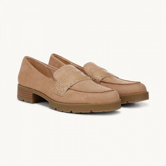 LifeStride London Loafer - Bamboo Tan Faux Leather