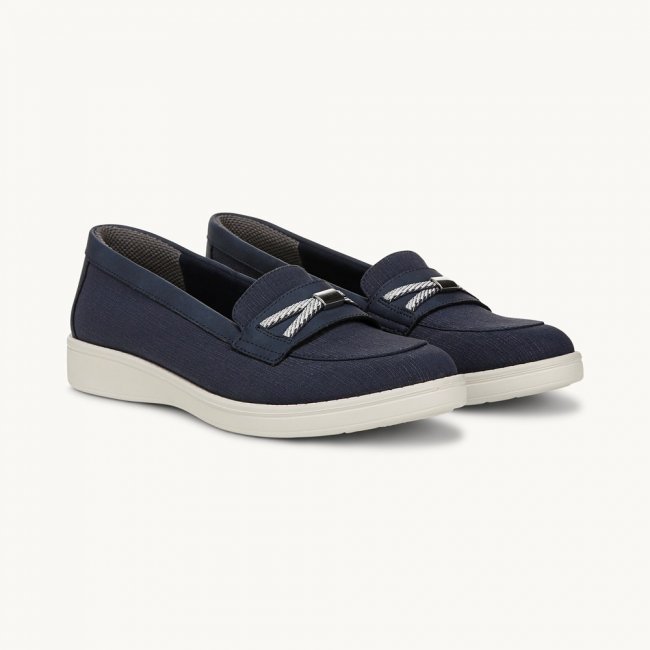 LifeStride All Aboard Loafer - Navy Blazer Stretch Fabric