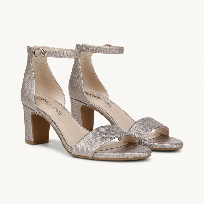LifeStride Florence Dress Sandal - Bronze Faux Leather