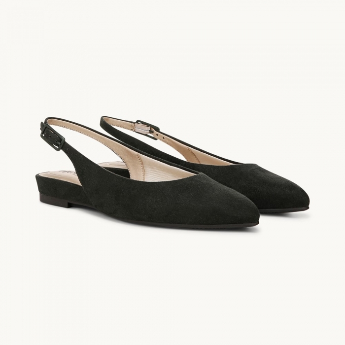LifeStride Percy Slingback Flat - Tartan Green Microsuede