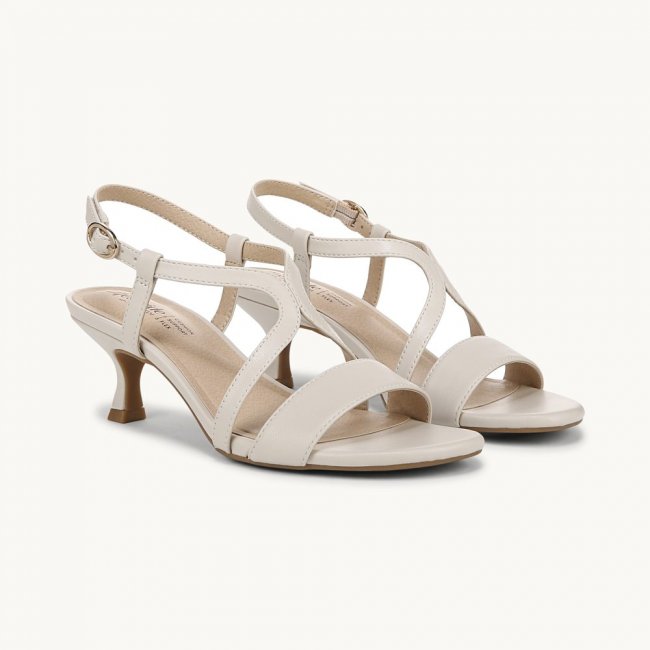 LifeStride Nolita Dress Sandal - Bone Faux Leather