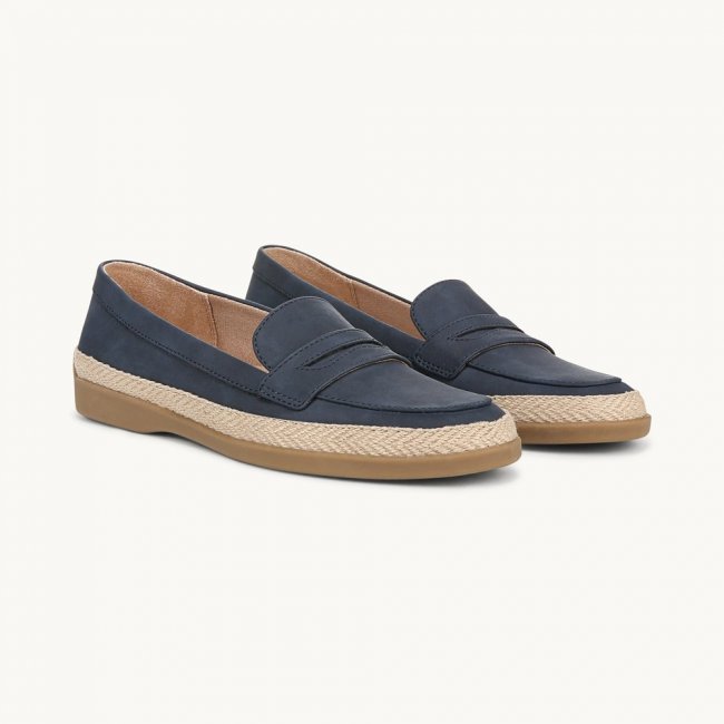 LifeStride Malta 2 Loafer - Lux Navy Faux Leather