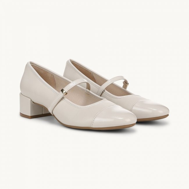 LifeStride Brooke Mary Jane - Bone Faux Leather