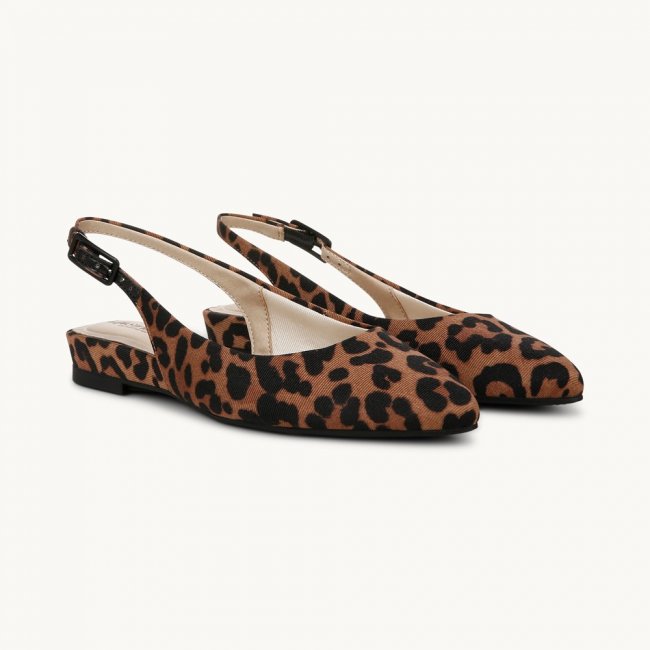 LifeStride Percy Slingback Flat - Brown Multi Fabric