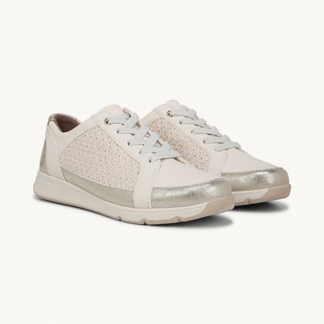 LifeStride Recover Sneaker - Eggnog Stretch Fabric