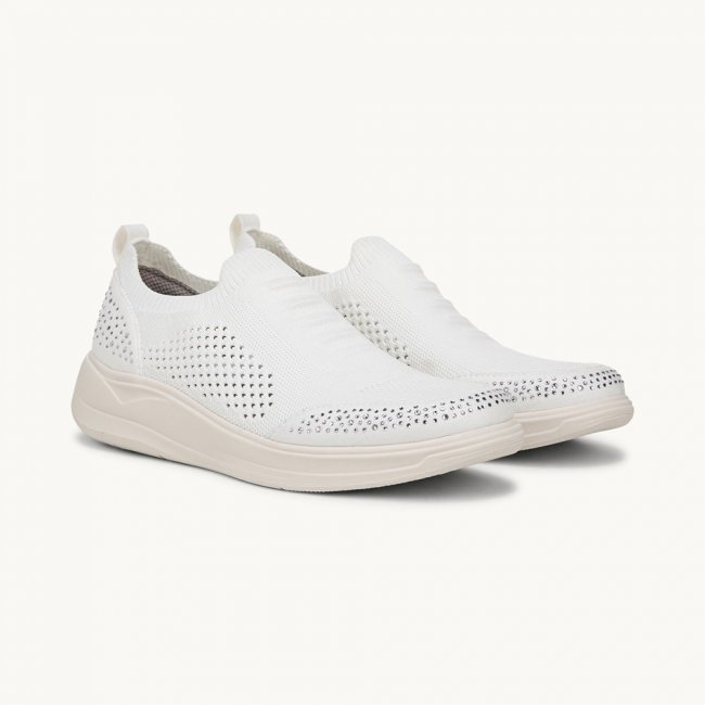 LifeStride Timeless Bright Sneaker - Bright White Knit Fabric