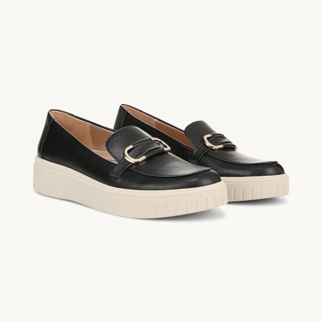 LifeStride Geneva Bit Loafer - Black Faux Leather