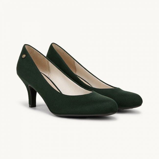 LifeStride Parigi Pump - Tartan Green Faux Leather