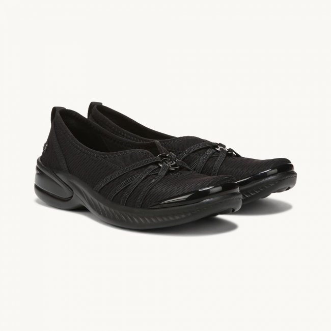 LifeStride Niche Slip On - Black Mesh Fabric