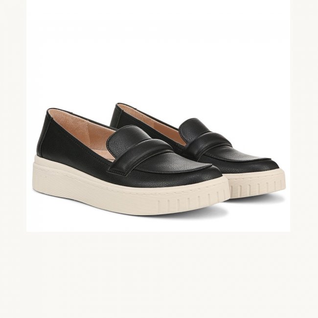 LifeStride Geneva Loafer - Black Faux Leather