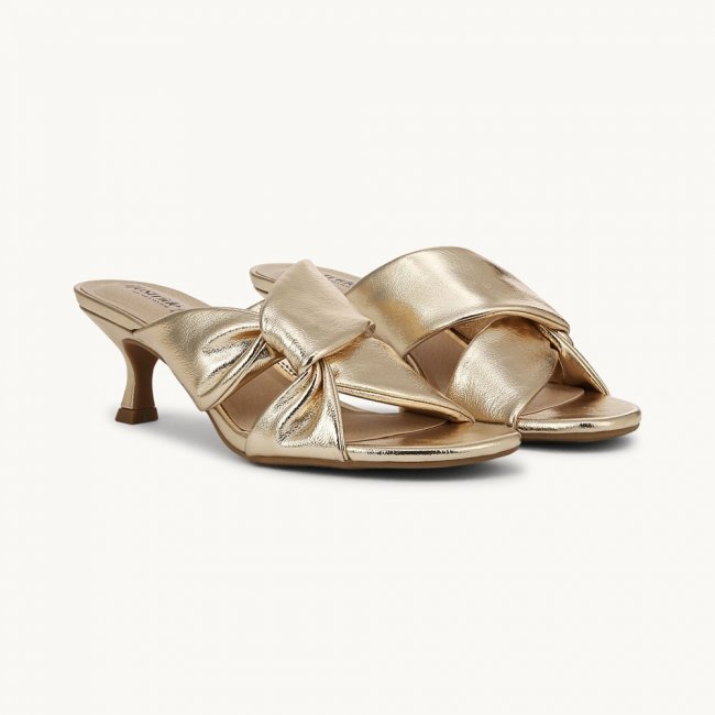 LifeStride Nori Dress Sandal - Plantino Gold Faux Leather