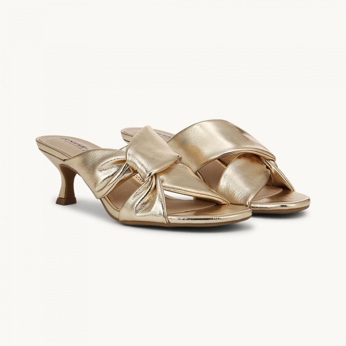 LifeStride Nori Dress Sandal - Plantino Gold Faux Leather