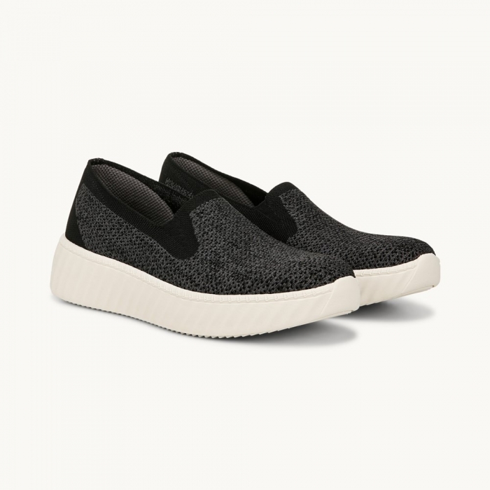 LifeStride Wednesday Slip On - Black Heathered Knit