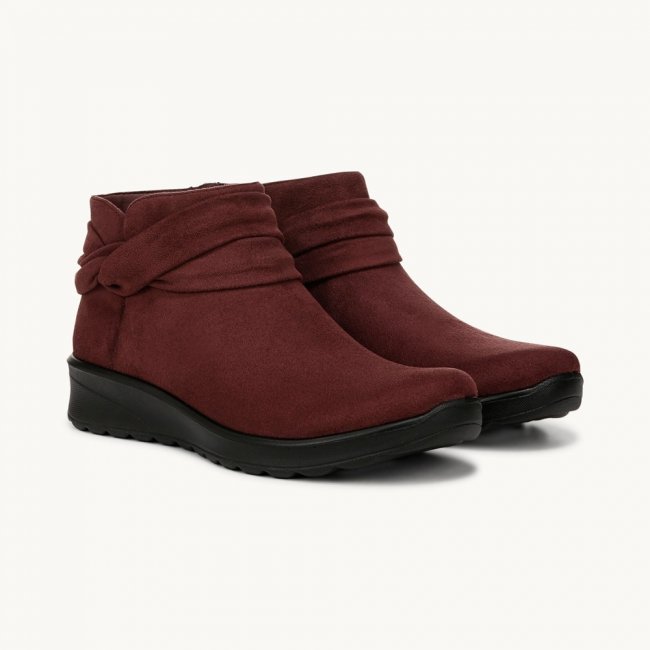 LifeStride Gemma Ankle Bootie - California Wine Microfiber