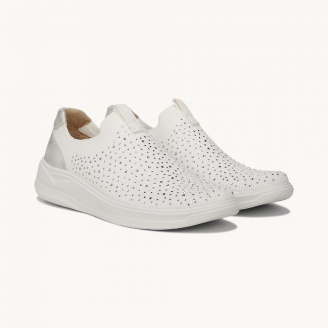 LifeStride Twilight Slip On - White Fabric